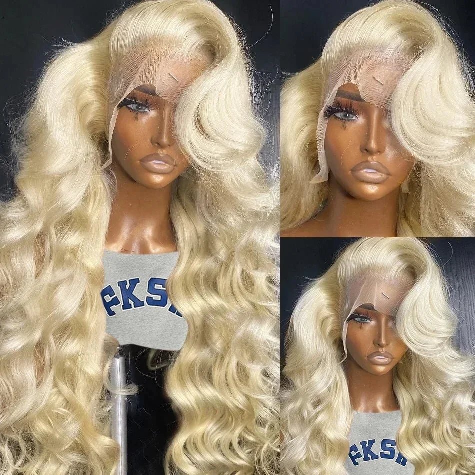 613 Blonde Body Wave Hair Wig Pre Plucked 16-36 Inch 100% Human Hair Wig 13x4 13x6 HD Lace Frontal Wigs 180 200 Density - MAGUSTA BEAUTY