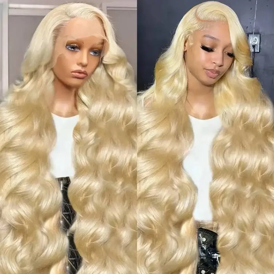 613 Blonde Body Wave Hair Wig Pre Plucked 16-36 Inch 100% Human Hair Wig 13x4 13x6 HD Lace Frontal Wigs 180 200 Density - MAGUSTA BEAUTY
