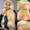 613 Blonde Body Wave Hair Wig Pre Plucked 16-36 Inch 100% Human Hair Wig 13x4 13x6 HD Lace Frontal Wigs 180 200 Density - MAGUSTA BEAUTY