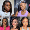 613 Blonde Short Bob Wig Transparent Lace Front Human Hair Wigs Straight 13X4 Burgundy 99j Brown Colored Cut Lace Frontal Wig - MAGUSTA BEAUTY