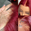 613 Blonde Short Bob Wig Transparent Lace Front Human Hair Wigs Straight 13X4 Burgundy 99j Brown Colored Cut Lace Frontal Wig - MAGUSTA BEAUTY