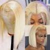 613 Blonde Short Bob Wig Transparent Lace Front Human Hair Wigs Straight 13X4 Burgundy 99j Brown Colored Cut Lace Frontal Wig - MAGUSTA BEAUTY