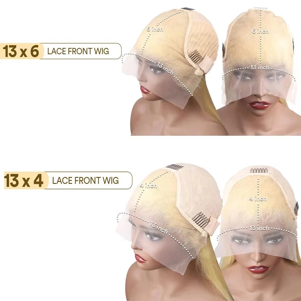 613 Blonde Wig Body Wave Wigs Human Hair 13x6 Hd Lace Frontal Wig Transparent Lace 250 Density 13x4 Lace Front Human Hair Wig - MAGUSTA BEAUTY