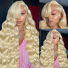 613 Blonde Wig Body Wave Wigs Human Hair 13x6 Hd Lace Frontal Wig Transparent Lace 250 Density 13x4 Lace Front Human Hair Wig - MAGUSTA BEAUTY