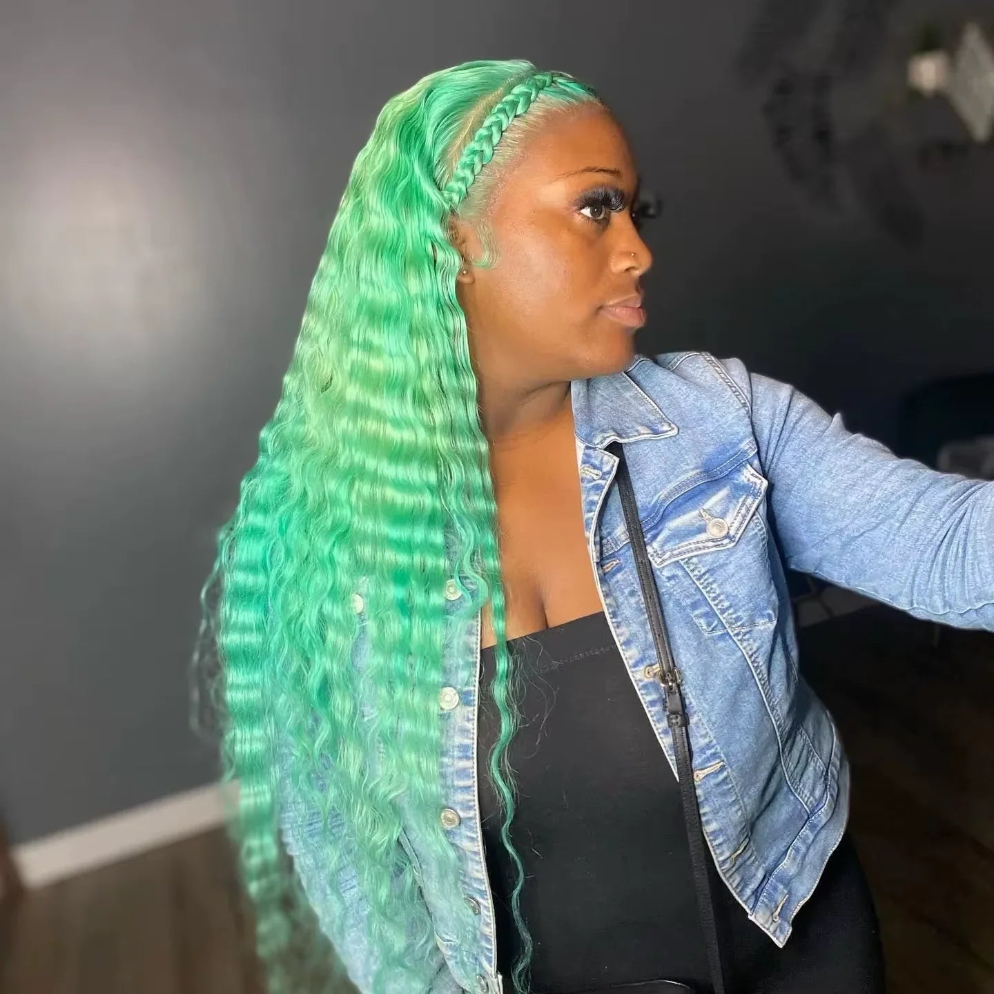 613 Curly Honey Blonde Lace Front Human Hair Wigs Loose Deep Wave 13x6 13×4 HD Water Wave Color Transparent Lace Frontal Wigs - MAGUSTA BEAUTY