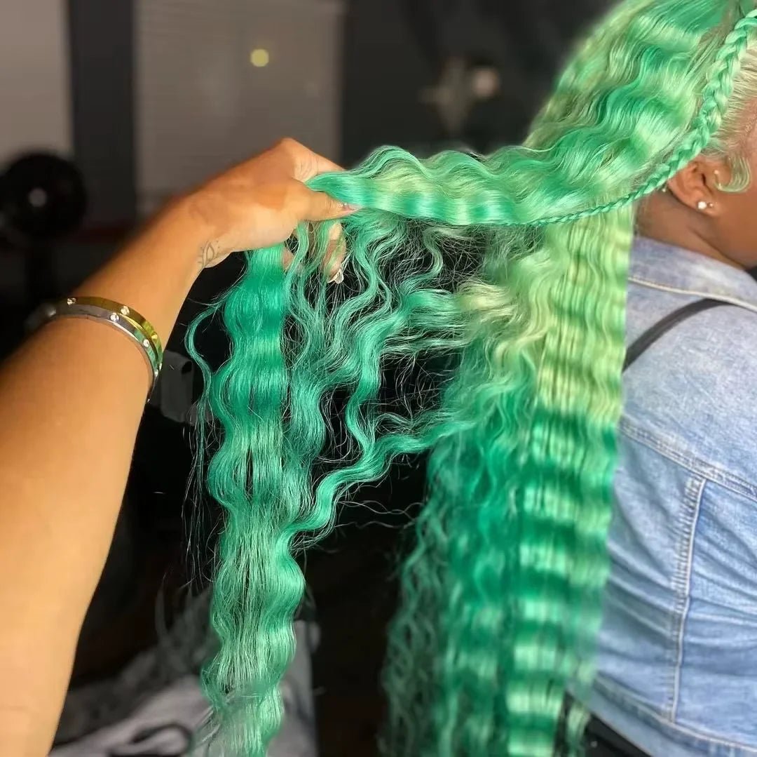 613 Curly Honey Blonde Lace Front Human Hair Wigs Loose Deep Wave 13x6 13×4 HD Water Wave Color Transparent Lace Frontal Wigs - MAGUSTA BEAUTY