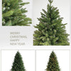 6FT Artificial Christmas Tree Green Christmas Tree Home Christmas Atmosphere Decoration Supplie - MAGUSTA BEAUTY