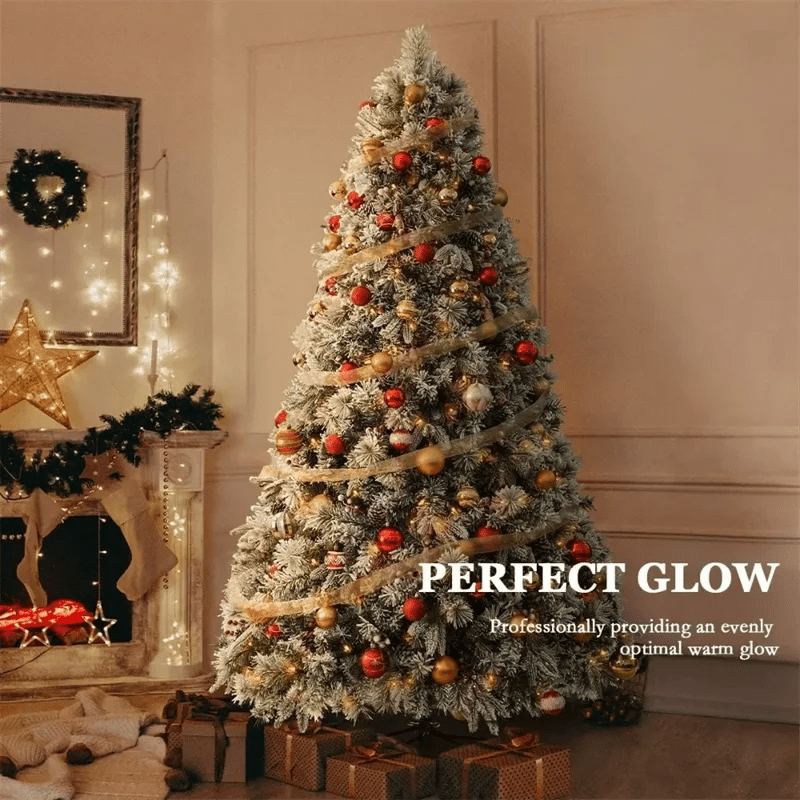 8 - foot Tall Christmas Tree , Spray White on the head With Haw and Pine Nut, for Holiday Decoration - MAGUSTA BEAUTY