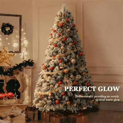 8 - foot Tall Christmas Tree , Spray White on the head With Haw and Pine Nut, for Holiday Decoration - MAGUSTA BEAUTY