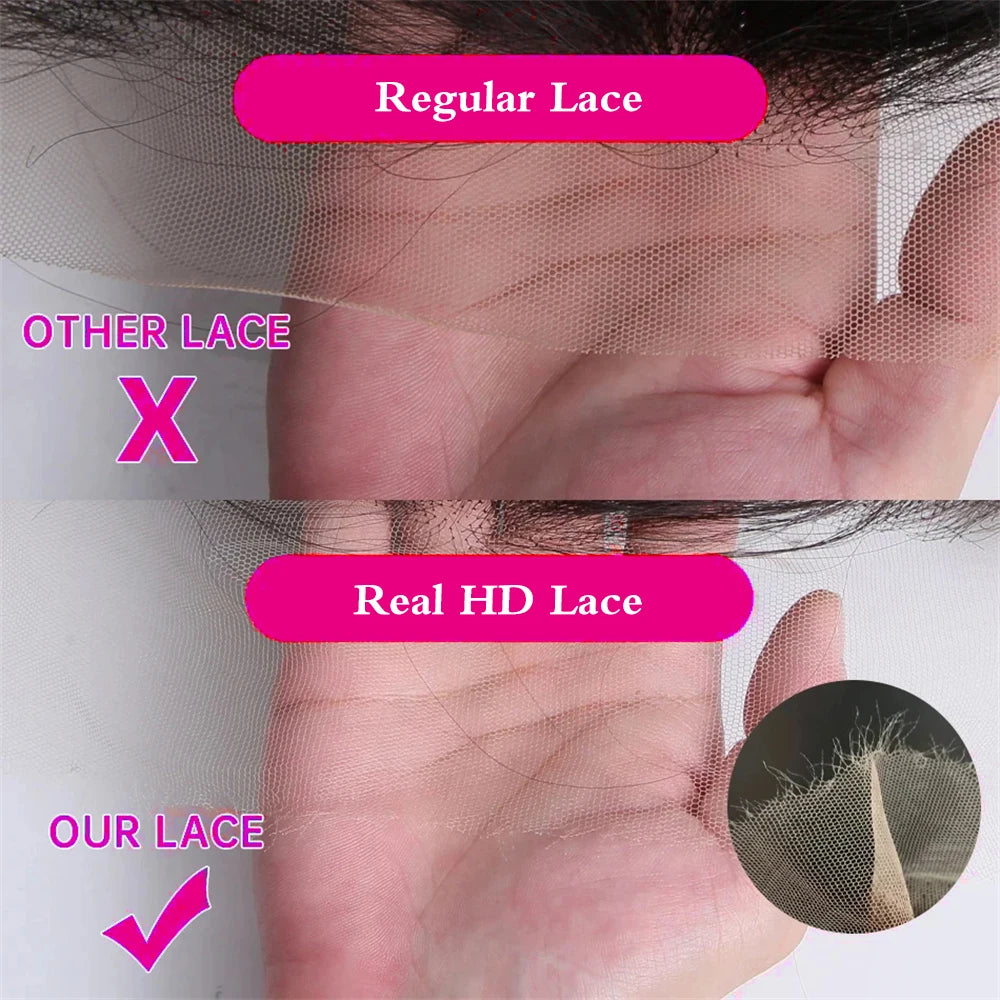 13x4 Transparente HD Lace Frontal Perücke Kurze Bob Perücke Echthaar Schokobraun #4 Lace Front Perücken Vorgezupft Kurze Glatte Perücke