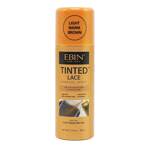 Ebin New York Tinted Lace Aerosolspray 2.7oz/ 80ml – Schnell trocknend, natürlicher Farbton, ideal für nahtloses Verblenden von Spitzen