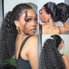250 Density 30 Inch Invisible Strap Water Wave Curly 360 Full Hd Lace Front Human Hair Wig Glueless Wig Deep Wave Frontal Wig