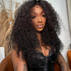 30 Inch 13x4 Kinky Curly Lace Front Wigs Human Hair Pre Plucked 13x6 Transparent Lace Jerry Curly Wig For Women With Baby Hair