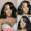 Short Bob Wig Body Wave 13x4 Glueless Wig Human Hair Brazilian Ready To Wear 4x4 Lace Frontal Closure Wig for Women Preplucked