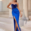 Adyce Abend Maxi Pailletten Langes Kleid Für Frauen Trägerlos Sexy Hoher Schlitz Party Celebrity Patchwork Mode Damen Kleid Vestidos