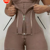 Women's Lace-Trimmed Shapewear Bodysuit - Tummy Control Corset with Adjustable Straps & Zipper, Black, Comfortable Waist Trainer
