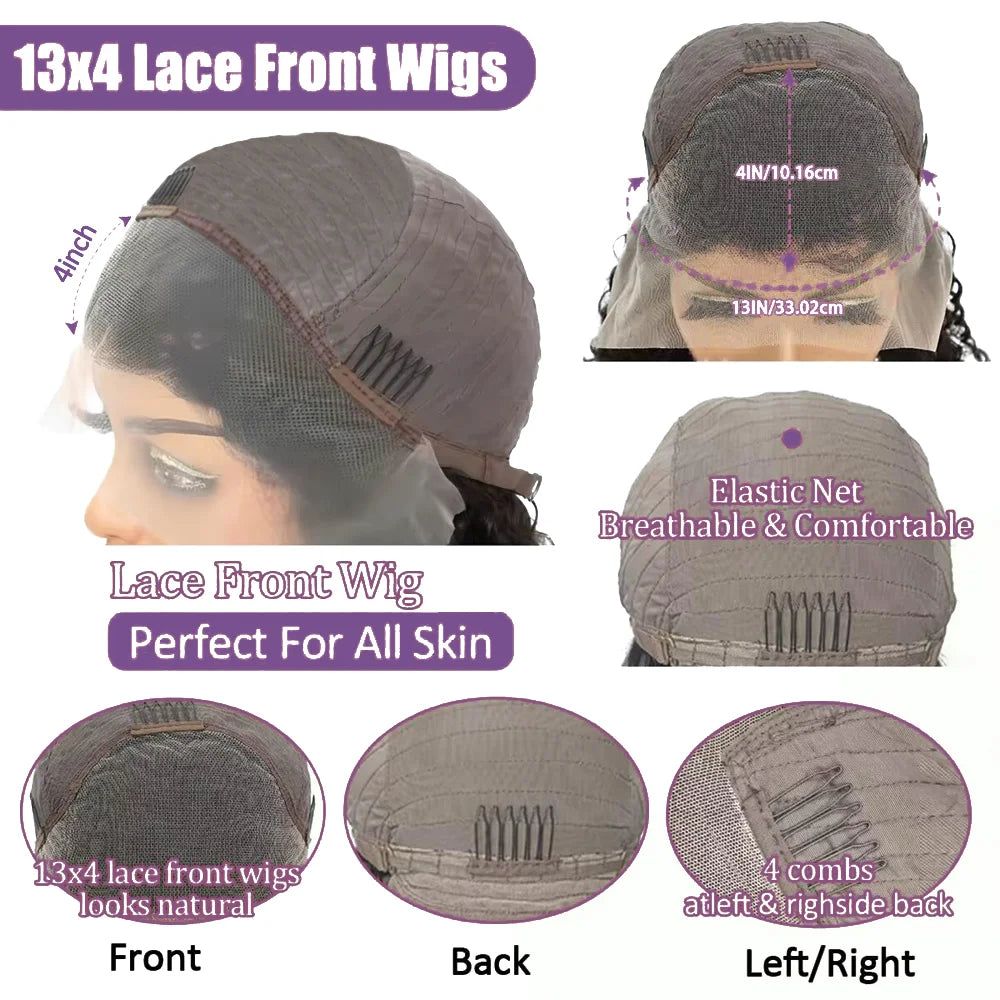 Highlight Body Wave Bob Wig Human Hair 13X4 Lace Front Human Hair Wigs For Women Honey Blonde Transparent Lace Frontal Wig