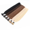 50Pcs Nano Ring Human Hair Extensions Straight Remy Micro Beads Ring Hair Extension 0.5g/0.8g/1g/Strand 12-26Inch Natural Color