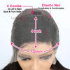 Ombre Chotolate brown Straight Bob 13x4 Lace Closure Human hair Wigs 100% Vietnamese Hair Wear and Go Glueless Layered Cut Wig