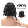 13x4 Lace Frontal Perücke Echthaar Kurze Bob Perücke Body Wave 4x4 HD Lace Front Verschluss Perücke Brasilianisches unbehandeltes Haar Natur Schwarz Farbe
