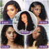 Curly Wig Pre Plucked Brazilian Human Hair Wigs 13x4 Lace Front Wig Short Bob Deep Wave Kinky Curly Lace Front Human Hair Wigs