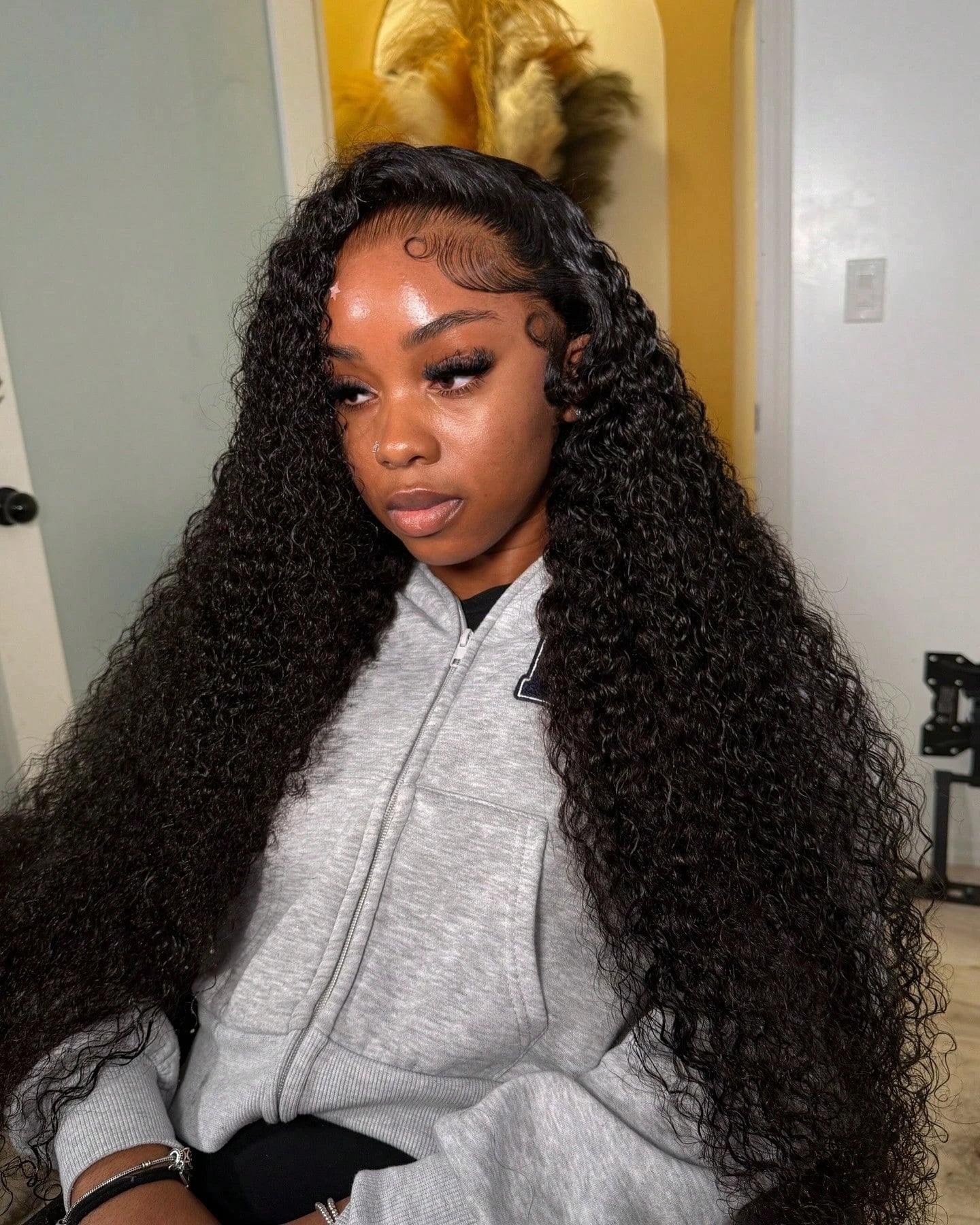 30 Inch 13x4 Kinky Curly Lace Front Wigs Human Hair Pre Plucked 13x6 Transparent Lace Jerry Curly Wig For Women With Baby Hair