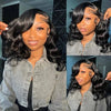 Short Bob Wig Body Wave 13x4 Glueless Wig Human Hair Brazilian Ready To Wear 4x4 Lace Frontal Closure Wig for Women Preplucked