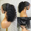 13x6 13x4 Deep Wave Frontal Wig Eng anliegend Transparent 30 Zoll Unsichtbarer Riemen 360 Full HD Lace Front Perücke Klebefreie Echthaarperücke