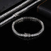 Hip Hop Jewelry 1 Row Iced Out Tennis Chain Bling CZ Men Diamond Cubic Zirconia Choker Necklace Women Drop Shipping