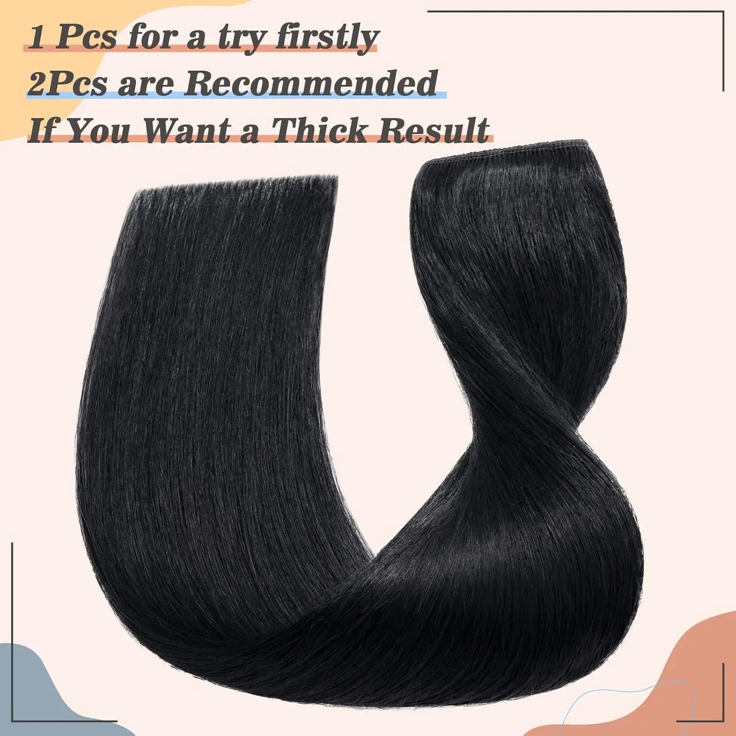 100% Brazilian Clips In One Piece Hair Extension Natural Straight Remy Human Hair  Invisible Seamless Clip in Straight One Piece
