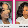 Ombre Chotolate brown Straight Bob 13x4 Lace Closure Human hair Wigs 100% Vietnamese Hair Wear and Go Glueless Layered Cut Wig