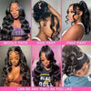 250 Dichte Invisi Kordelzug Eng anliegend 360 HD Voll-Spitzen-Frontal-Perücken 30 Zoll Body Wave Lace Front Echthaarperücke Kleberlose Perücke