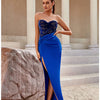 Adyce Abend Maxi Pailletten Langes Kleid Für Frauen Trägerlos Sexy Hoher Schlitz Party Celebrity Patchwork Mode Damen Kleid Vestidos