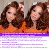 Body Wave 250% Density Chocolate Brown Short Bob Wig 13x4 Lace Front Wig 100% Human Hair Lace Wigs Loose Wave Bob Wigs For Women