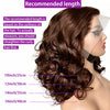 Body Wave 250% Density Chocolate Brown Short Bob Wig 13x4 Lace Front Wig 100% Human Hair Lace Wigs Loose Wave Bob Wigs For Women