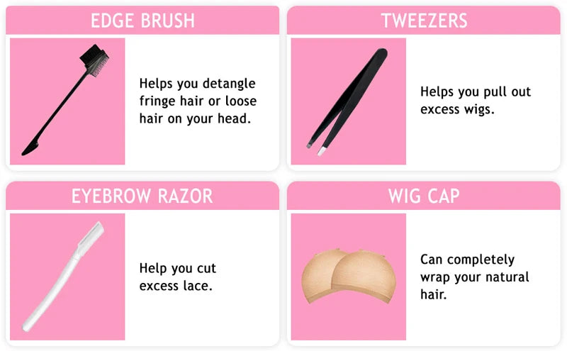 GOIPLE Melting Spray Glue for Lace Front Extra Hold Wig Adhesive Bond Tool and Remover Slick Hair Wax Stick Edge Control Gel Kit