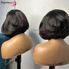 Ombre Chotolate brown Straight Bob 13x4 Lace Closure Human hair Wigs 100% Vietnamese Hair Wear and Go Glueless Layered Cut Wig