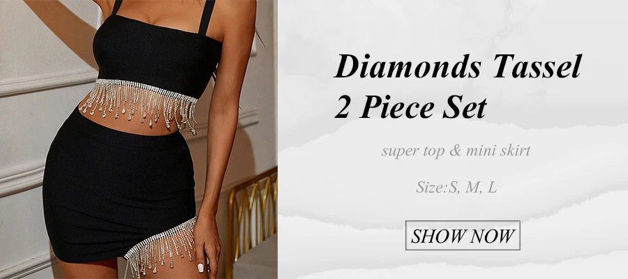 New Women Summer Patchwork Bandage  2 Two Piece  Strapless  Sleeveless Bow Top & Mini Skirt Club Party Holiday High Street Sets
