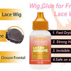 GOIPLE Melting Spray Glue for Lace Front Extra Hold Wig Adhesive Bond Tool and Remover Slick Hair Wax Stick Edge Control Gel Kit