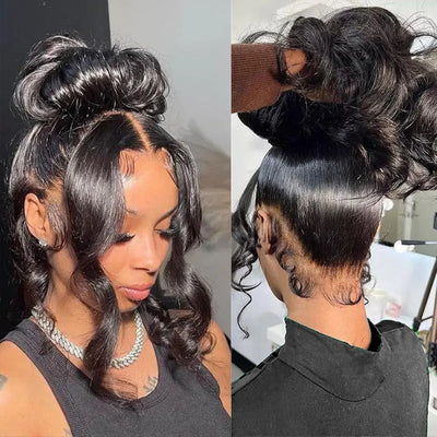 250 Dichte Invisi Kordelzug Eng anliegend 360 HD Voll-Spitzen-Frontal-Perücken 30 Zoll Body Wave Lace Front Echthaarperücke Kleberlose Perücke