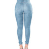 2023 Autumn High Waist Ripped Jeans For Women Fashion Stretch Skinny Denim Pencil Pants Casual Slim Trousers S-3XL