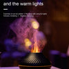 Kinscoter Volcanic Aroma Diffuser Essential Oil Lamp 130ml USB Portable Air Humidifier with Color Flame Night Light