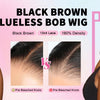 Body Wave 250% Density Chocolate Brown Short Bob Wig 13x4 Lace Front Wig 100% Human Hair Lace Wigs Loose Wave Bob Wigs For Women