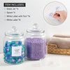 Glass Jars With Airtight Lids And Labels, Half Gallon Storage Containers With Spoons For Laundry Detergent, Pods, Scent Booster