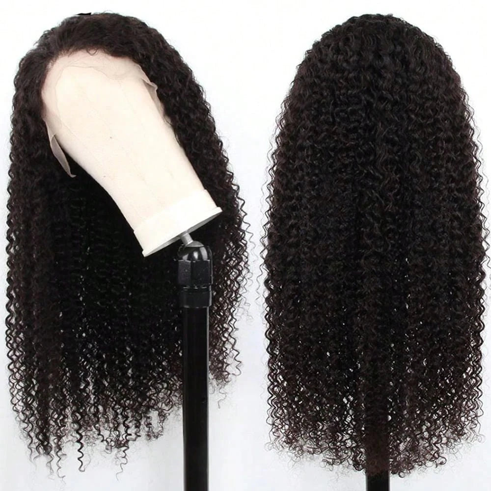 30 Inch 13x4 Kinky Curly Lace Front Wigs Human Hair Pre Plucked 13x6 Transparent Lace Jerry Curly Wig For Women With Baby Hair