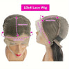 13x4 Transparente HD Lace Frontal Perücke Kurze Bob Perücke Echthaar Schokobraun #4 Lace Front Perücken Vorgezupft Kurze Glatte Perücke