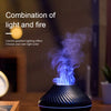Kinscoter Volcanic Aroma Diffuser Essential Oil Lamp 130ml USB Portable Air Humidifier with Color Flame Night Light