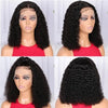 13x4 Kurze Bob Perücke Echthaar Deep Wave 100% Brasilianische Lockige Echthaar Perücken Transparente Spitze Front Perücken Für Frauen Vorgezupft