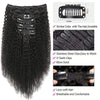Afro Human Hair Clip In Extensions 100% Human Hair Natural Extensions Remy Brazilian Seamless Clip In Human Hair Weave For Women