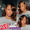 250% Density Dark Brown #4 Short Bob Wig 13x4 HD Lace Front Wig Loose Body Wave Bob Wigs For Women 100% Human Hair Lace Wigs